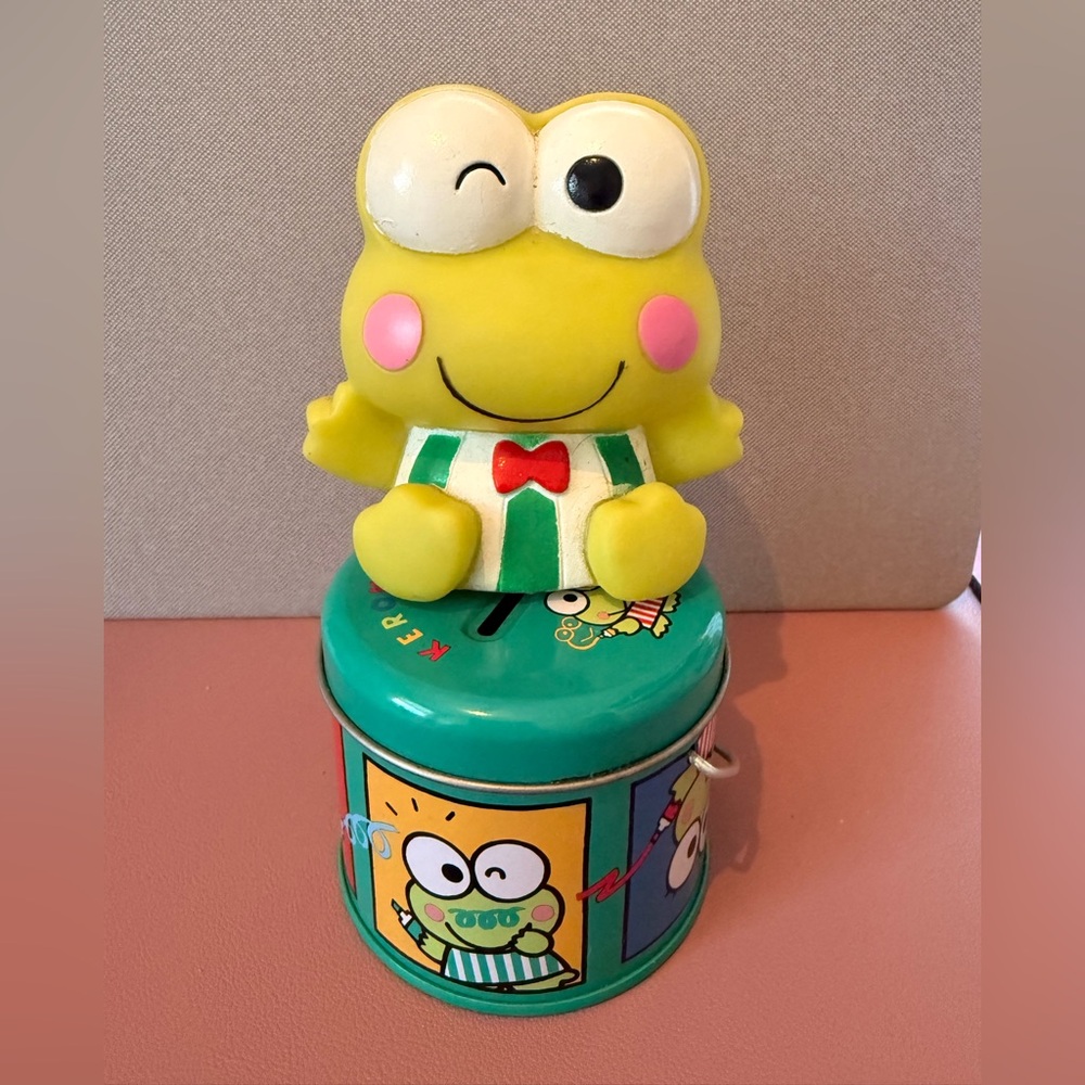 Keroppi Frog Coin Bank & Squeeze Toy